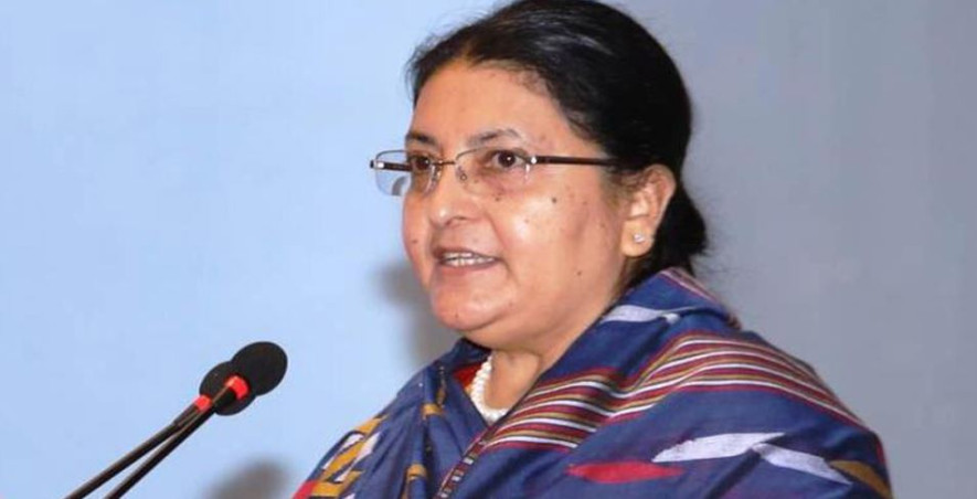 बैंकको ब्याजदर बढ्दा उत्पन्न समस्या हल गर्न तत्काल कदम चाल्नुपर्छ -राष्ट्रपति भण्डारी