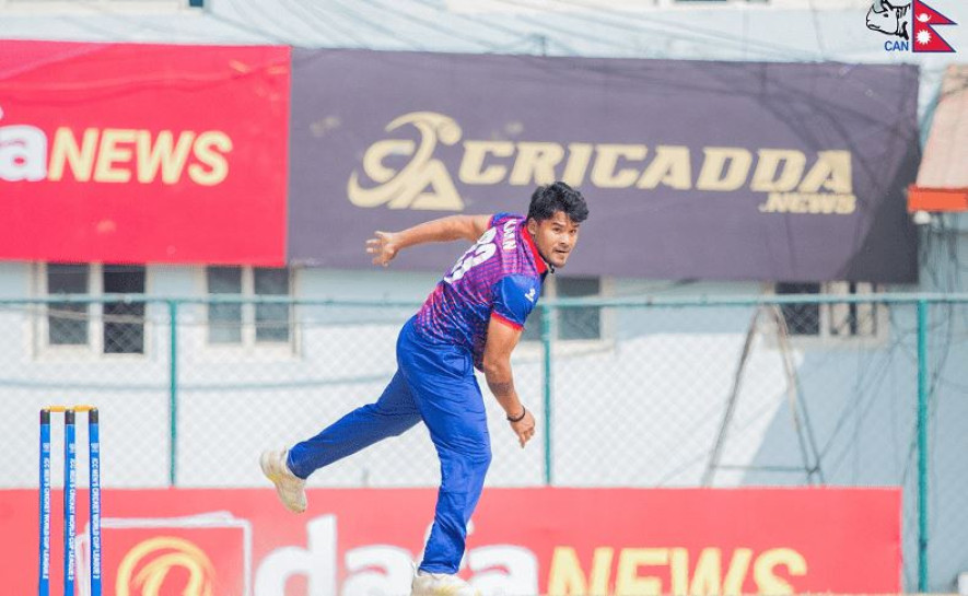 त्रिदेशीय एकदिवसीय अन्तर्राष्ट्रिय सिरिजमा यूएईविरुद्धको खेलमा पहिलो ओभरमै सफलता