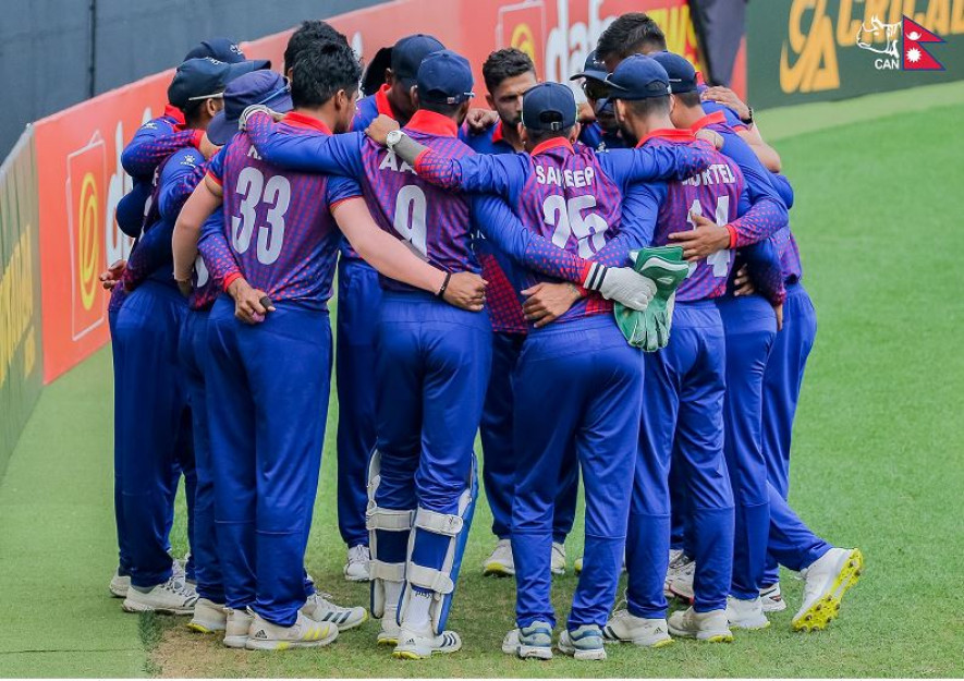यूएईले नेपाललाई २०८ रनको लक्ष्य